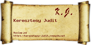 Keresztesy Judit névjegykártya